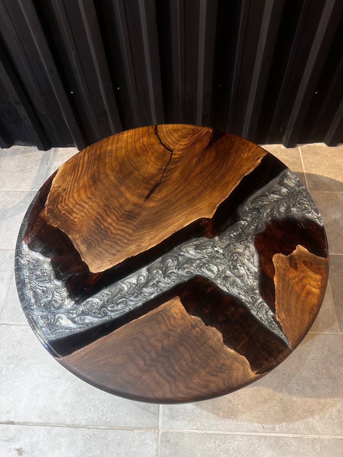 Epoxy Resin Coffee Table Walnut – Modern Design & Unique Style - Elite Wood - coffee table