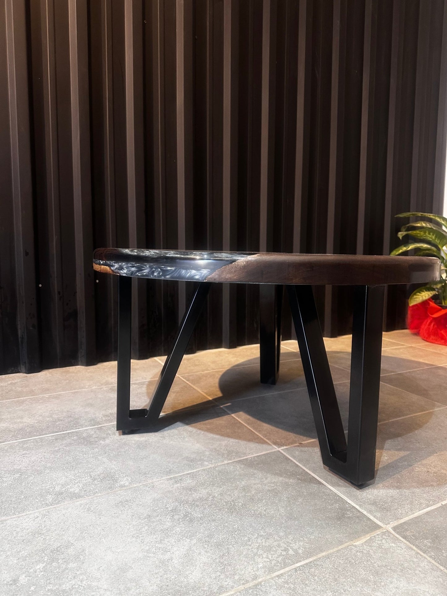 Epoxy Resin Coffee Table Walnut – Modern Design & Unique Style - Elite Wood - coffee table