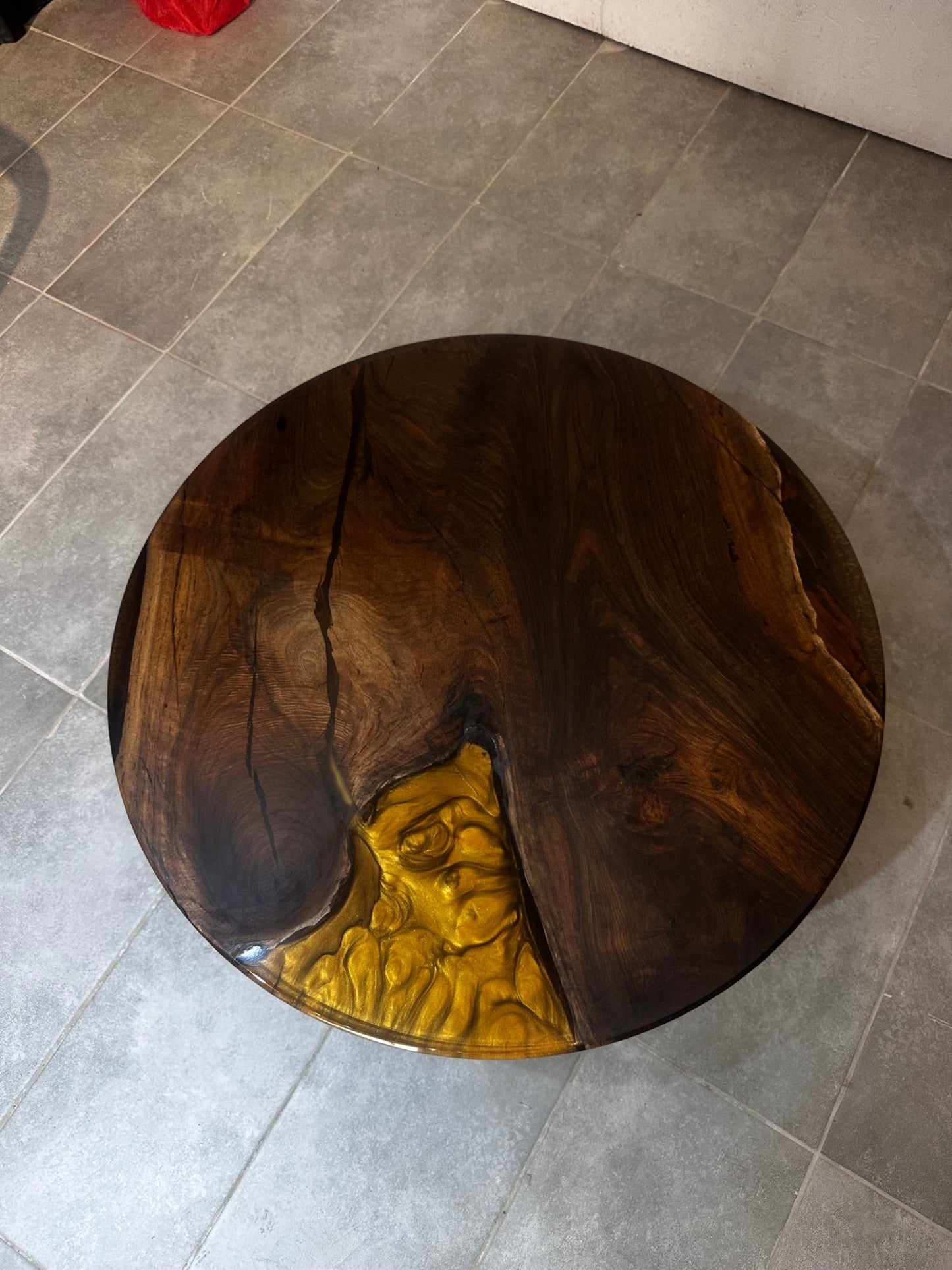 Epoxy Resin Coffee Table Walnut – Modern Design & Unique Style - Elite Wood - coffee table