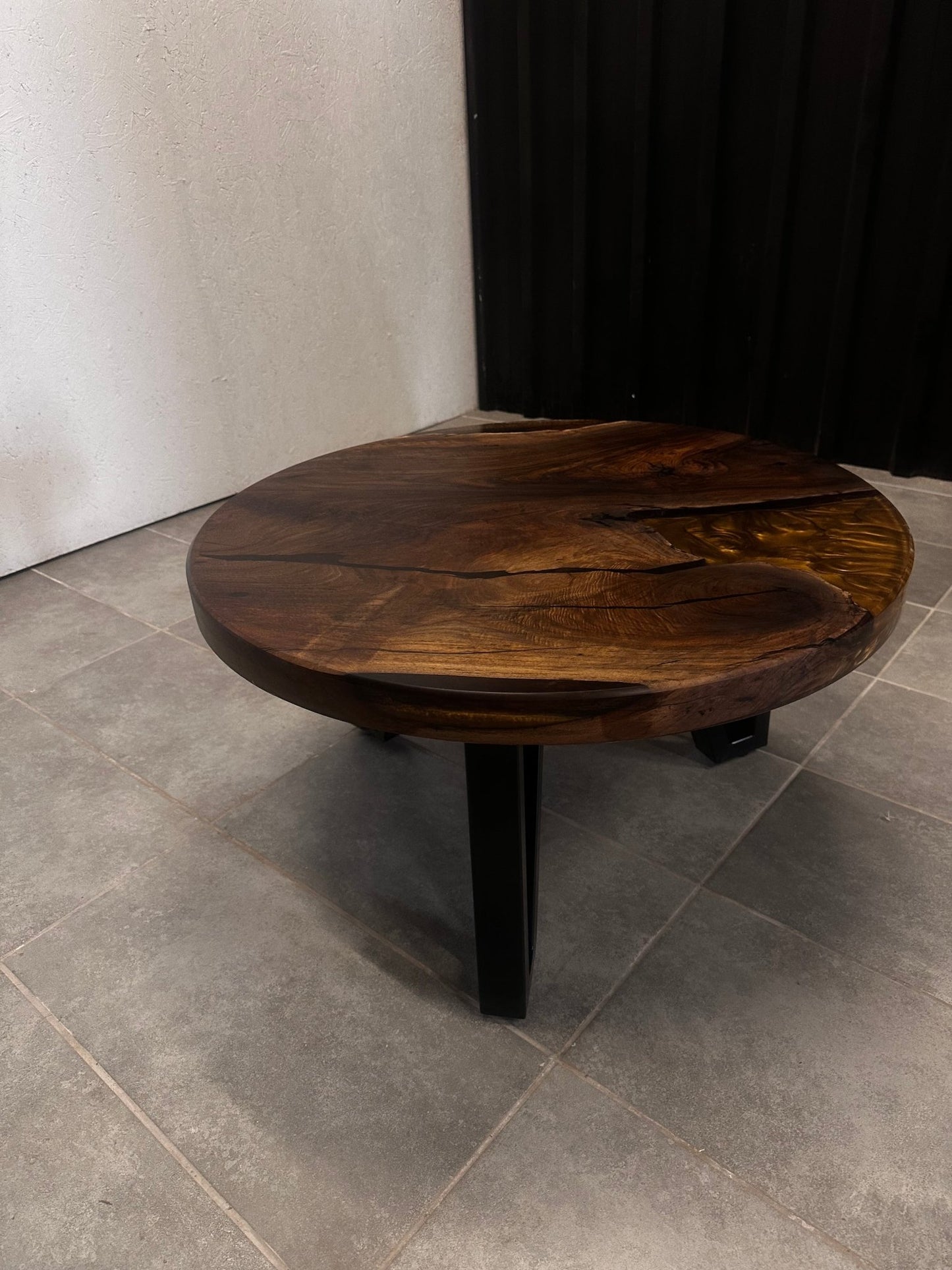 Epoxy Resin Coffee Table Walnut – Modern Design & Unique Style - Elite Wood - coffee table