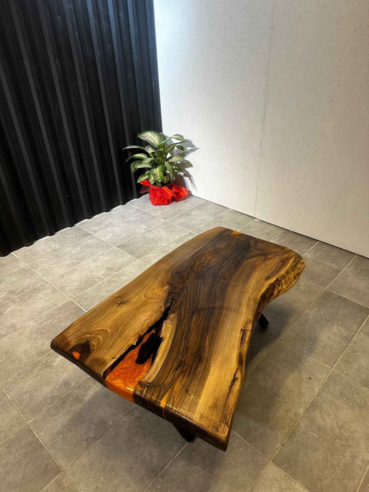 Walnut epoxy coffee table – 120x70 cm - Elite Wood - coffee table