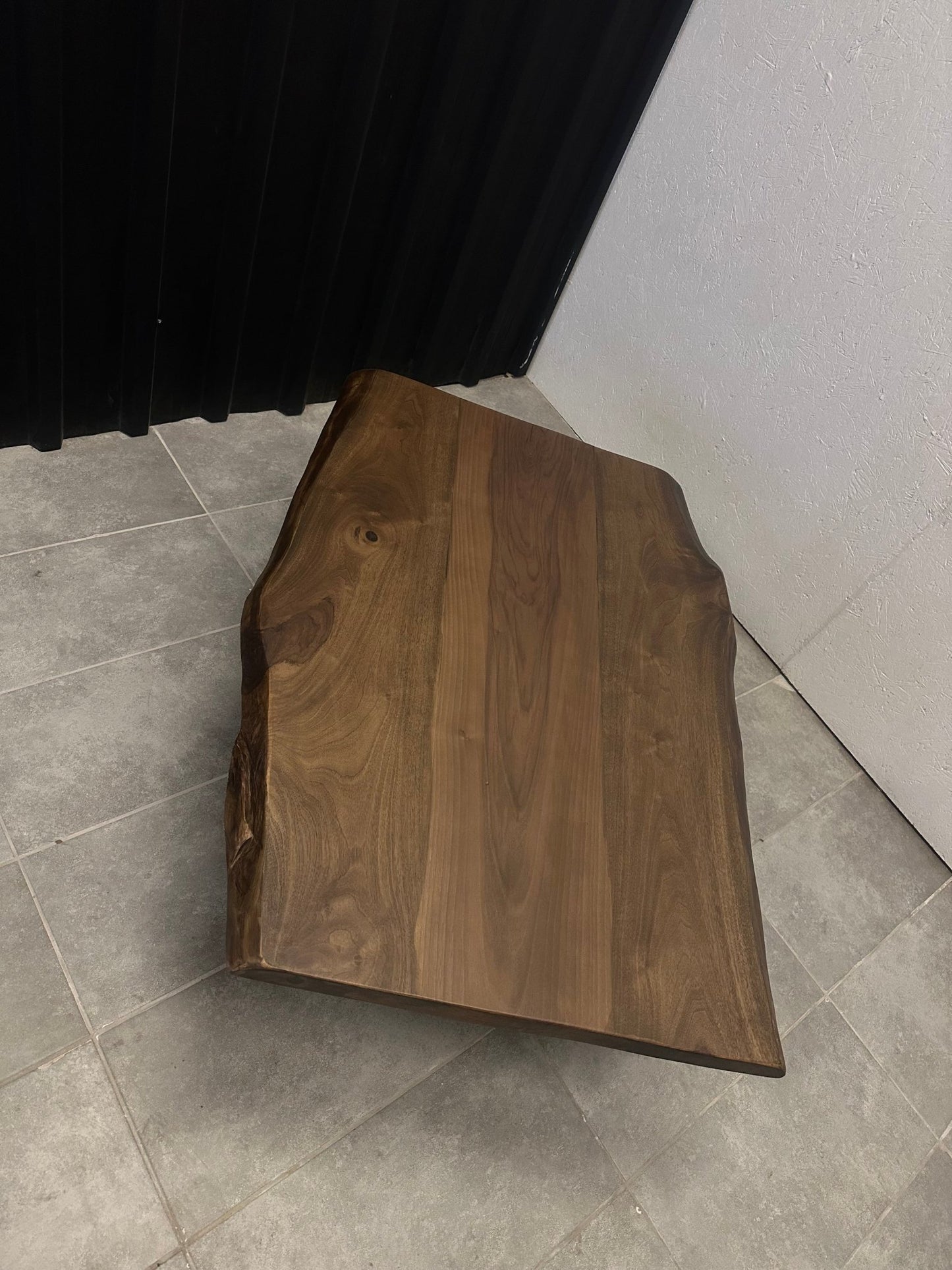 Walnut Solid Wood Table with Cross Base - Elite Wood - coffee table