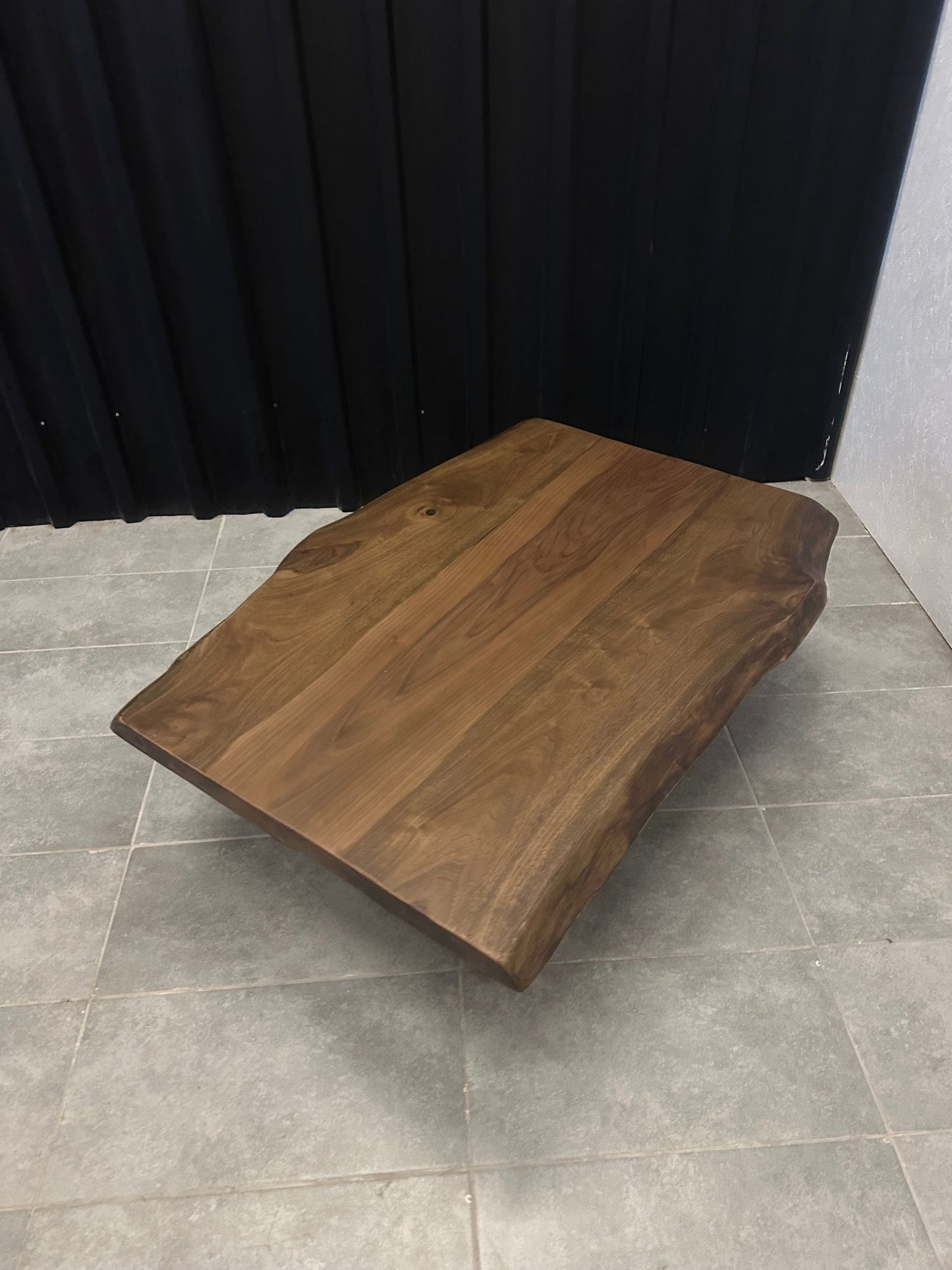 Walnut Solid Wood Table with Cross Base - Elite Wood - coffee table