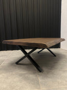 Wechseln Walnut Solid Wood Table with Cross Base - Elite Wood - coffee table 2 Bild